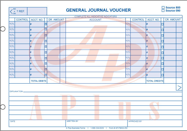 AP-FMAS-250 • General Journal Voucher
